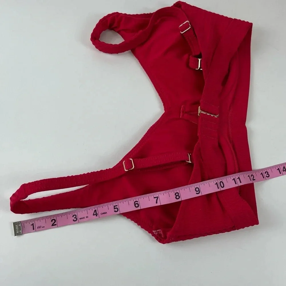 NEW Sea Level Swim Bikini Top Women’s Size 4 US Red Underwire Bralette NWOT